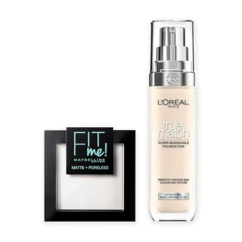 Image of L'Oreal Paris DUO Setting Powder & Foundation - Spf 16, 3W Golden Beige, 30 Ml