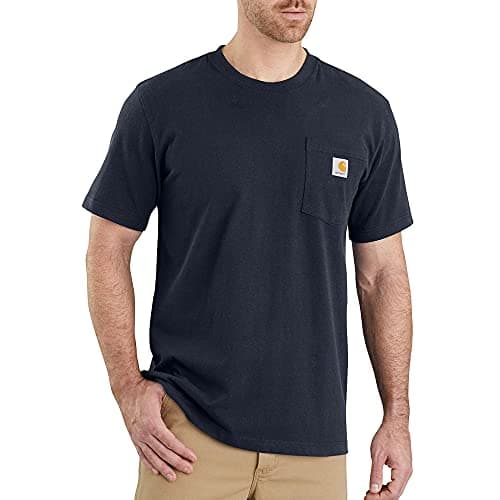 Image of Carhartt Workwear Pocket T-Shirt S/S - Baumwoll T-Shirt,navy 412, L