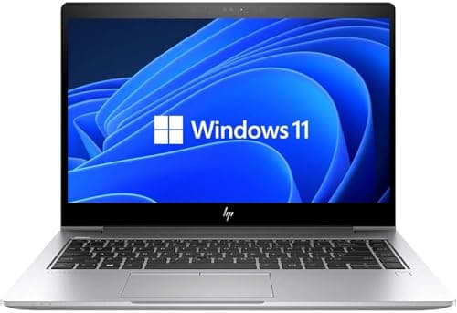 Image of HP EliteBook 840 G5 Business Laptop, 14-Inch Full HD Notebook, Intel Core i5-8350U, 16GB RAM, 256GB SSD, US QWERTY Keyboard, Windows 11 Pro (Renewed)
