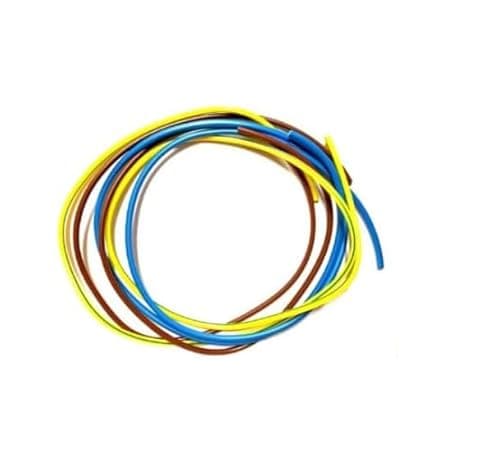 Image of Mixed 3mm PVC Wire Sleeving - Brown, Blue, Green/Yellow (1 Metre Each) - Electrical Sleeving