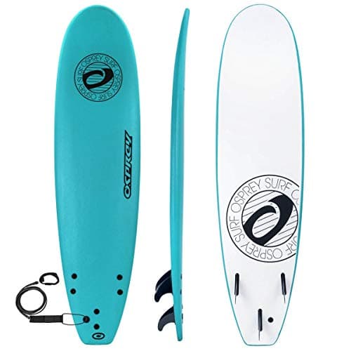 Image of Osprey 7ft 2in Foam Surfboard, Perfect for Beginners, Lightweight & Durable with Bold Design