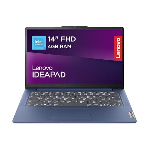 Image of Lenovo IdeaPad Slim 3 | 14 inch Full HD Laptop | Intel N100 | 4GB RAM | 128GB SSD | Windows 11 Home in S mode | Microsoft 365 Personal | Abyss Blue