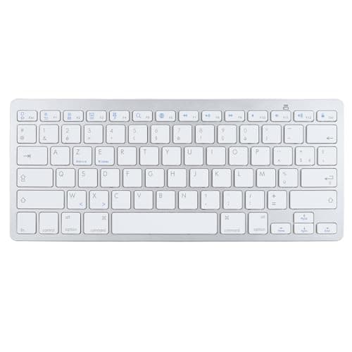 Image of Bilingual Keyboard Portable Ultra Thin for German French Spanish Italian Keyboard, Wireless Bluetooth Keyboard Compatible with iOS, Android, MAC OS (French AZERTY Layout)