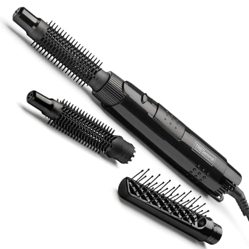 Image of TRESemme Full Finish Air Styler - 300W Hair Dryer Brush With 3 Interchangeable Brush Heads, Curl Release Button, 3 Heat Settings, Cool Shot, Swivel Cord, Black, 5265TU