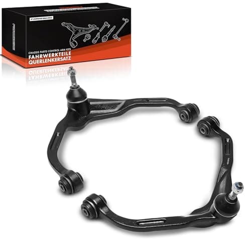 Image of Frankberg 2x Control Arm Suspension Arm with Rubber Bearing Front Left Right Upper Compatible with Nitro Van KA Cherokee KK Replace# 52125113AB 52125112AB