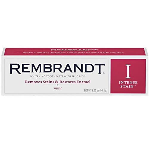 Image of Rembrandt Intense Stain Whitening Toothpaste with Fluoride Mint, 3.52 oz