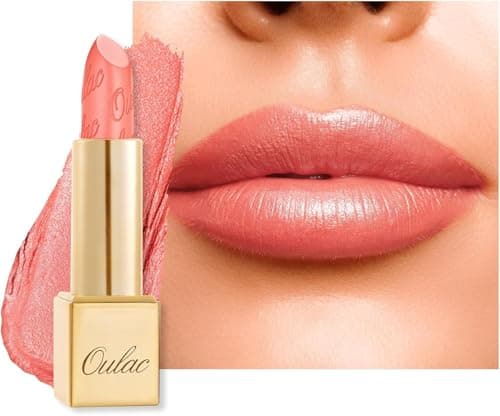 Image of OULAC Glow Metallic Shine Orange Lipstick, Coral High Impact Lipcolor, Lightweight Soft and Ultra Hydrating, Long Lasting, Vegan & Cruelty-Free, Full Coverage Lip Color 4.3 g/0.15 GM11 Aurora