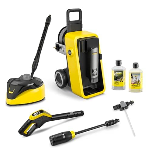 Image of Kärcher K 7 Comfort Premium Connect Home Pressure Washer, Pressure: Max. 180 Bar, Flow Rate: 600 l/h, Area: 60 m²/h, High Pressure Hose, Hose Drum, App Control, Home Kit