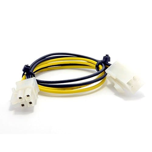 Image of kenable 4 pin ATX Male to Female Motherboard Extension Cable 30cm