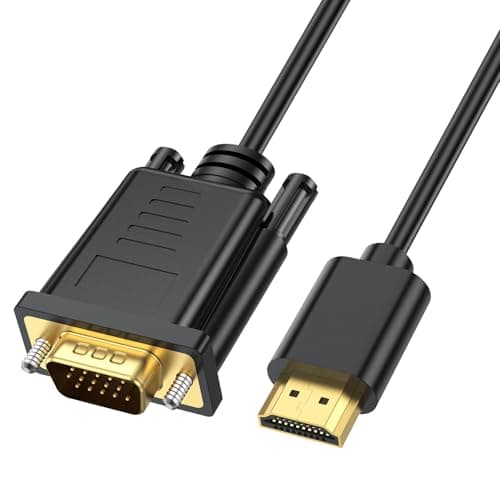 Image of BLK BLKing HDMI to VGA Cable, HDMI Digital to VGA Analog Video Converter Cable for Desktop, Laptop, PC, Monitor, Projector, HDTV, Chromebook, Raspberry Pi, Roku, Xbox,PS4 and More (3.3ft/1m)