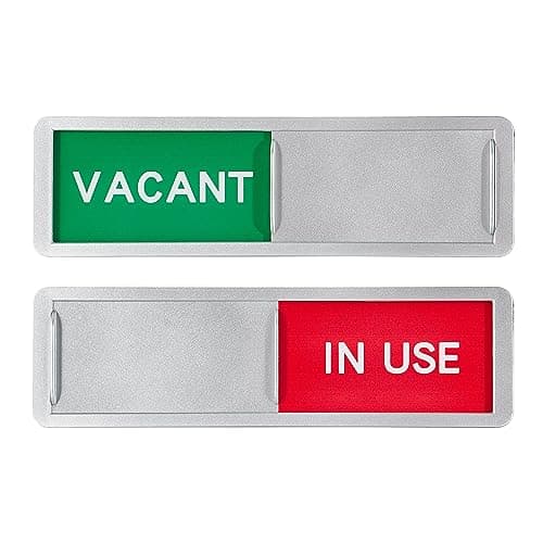 Image of 1 Pack Vacant/In Use Sign, Slider Door Indicator, Privacy/Do Not Disturb Sign for Office/Bathroom/Home Office/Conference Room, 7 x 2 Inch