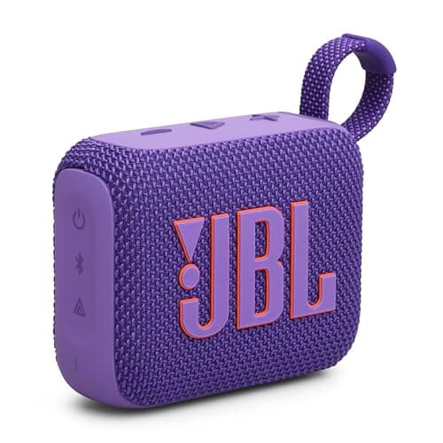 Image of JBL GO 4 Ultra-Portable Bluetooth Speaker with Big JBL Pro Sound and Punchy Bass, PlaytimeBoost, Waterproof Design and 7-Hour Playtime, Purple