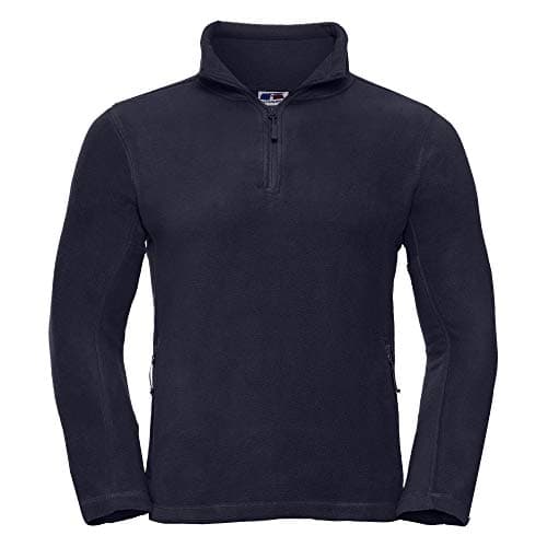 Image of Russell Mens 1/4 Zip Outdoor Fleece Top (S) (French Navy)