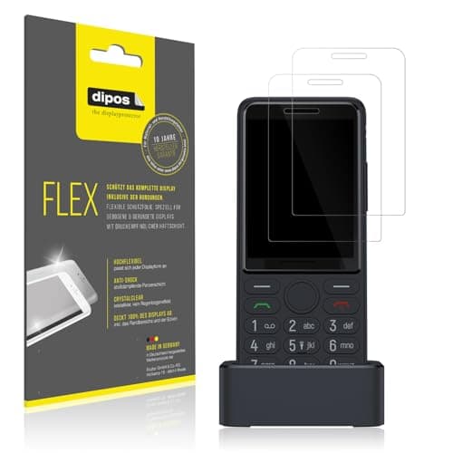 Image of dipos I 2x Screen Protector compatible with TCL OneTouch 4022S I 3D Full Cover Protective Film