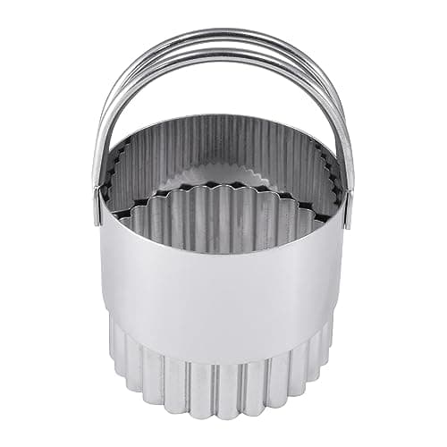 Image of R & M International 1751 R&M Stainless Steel Biscuit Cutter 2" Fluted, Metallic