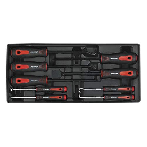 Image of Sealey Tbt23 Tool Tray with Scraper and Hook Set 9Pc