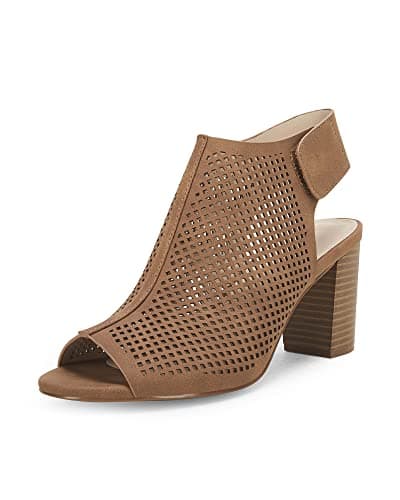 Image of Women Open Toe Sandal, Brown, 6.5 UK