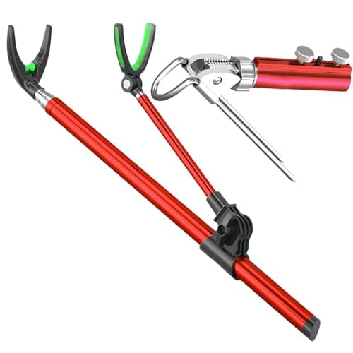Image of Ground Rod Holder,Heavy Duty Shore Cable Holders | Portable 1.7m Stainless Steel Stand, Unisex Equipment for Outdoor Activities, Hiking and Camping