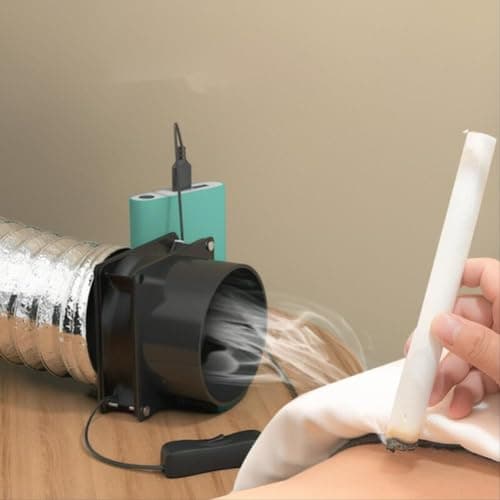 Image of Solder Fume Extractor Fan Solder Smoke Absorber Remover for Soldering Wood Burning & Air Circulation, USB Solder Smoke Absorber ESD Fume Extractor Fan(only fan)