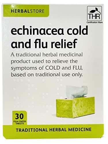 Image of Herbal Store Echinacea Cold and Flu Relief 30 Film Coated Tablets