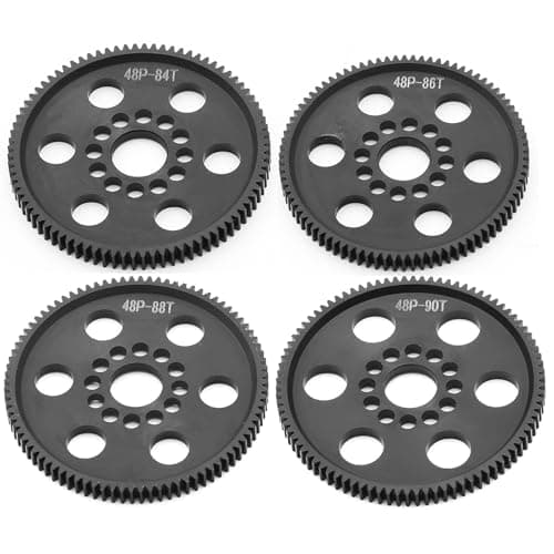 Image of RcThjia 48P High-Precision Machined POM Spur Gear Set (84T 86T 88T 90T) - Ultra-Smooth Silent Lightweight Spur Gear for 3RACING Sakura RC Drift/Touring 1/10 Cars