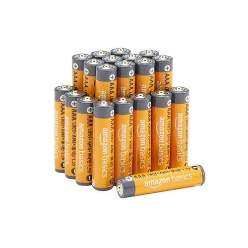 Image of Amazon Basics 20-Pack AAA Alkaline High-Performance Batteries, 1.5 Volt, 10-Year Shelf Life