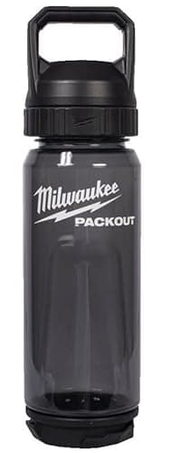 Image of Milwaukee 4932498639 Packout 740 ml Plastic Bottle Chug Lid Black
