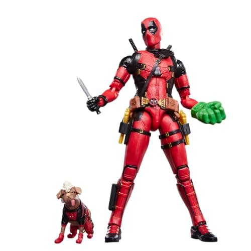 Image of Marvel Legends Series Dogpool and Deadpool, Marvel Studios' Deadpool & Wolverine Film Collectible 15-cm Action Figure Gift