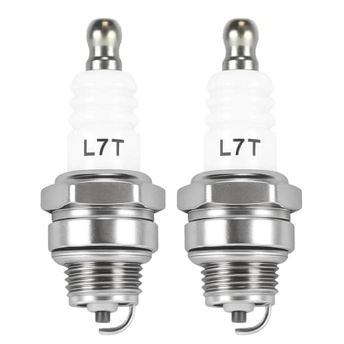 Image of 2 Pcs Spark Plug Replacement for NGK BPMR7A L7T Champion CJ8 RCJ6Y RCJ7Y, Solid Terminal Replacement Fits for Stihl & Husqvarna Lawnmower Chainsaw Engine Trimmer Blower Multiple Cross Reference Models