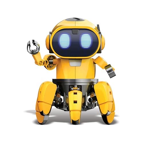 Image of CONSTRUCT & CREATE Tobbie the Self-Guiding AI Robot Build Your Own DIY STEM Kit - Robotic Toy for Children from 8 Years