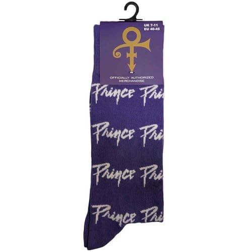 Image of Rock Off officially licensed products Prince Logo Repeat Ankle Socks One Size