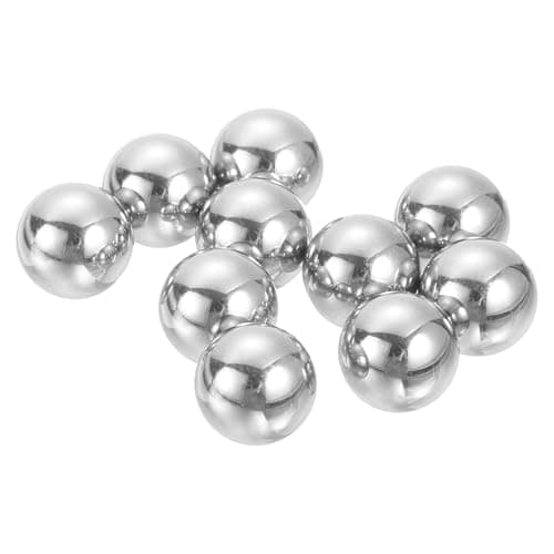 Image of sourcing map 12mm Bearing Balls, 10 Pcs 304 Stainless Steel G100 Precision Balls Metric Mixing Balls for Bearings Bicycles Casters