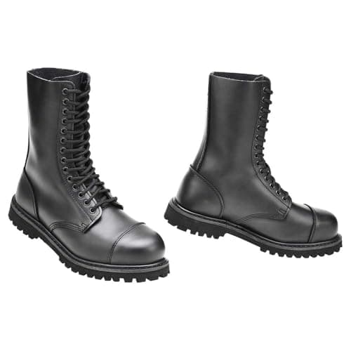 Image of Brandit Vegantom Boots, Vegan Boots, Leather Look, Black 3 Eylets, 8 UK