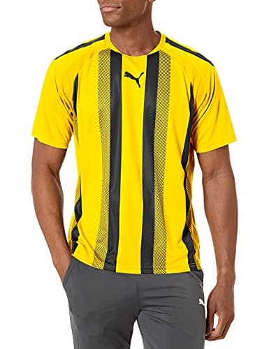 Image of Puma Men's Teamliga Jersey, Cyber Yellow/Black, Medium