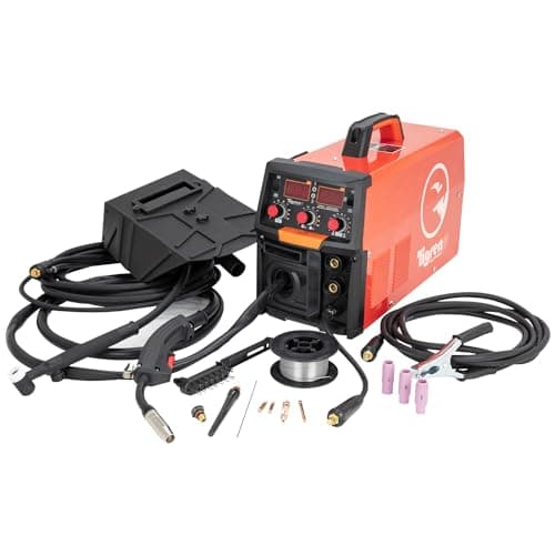 Image of TIGREN TGN150MAT 230V 4-in-1 MIG TIG ARC/MMA Gas/Gasless IGBT Inverter Welder Welding Machine with Digital Display, Lightweight and Compact 140A Welding Kit with Accessories for Welding Equipment