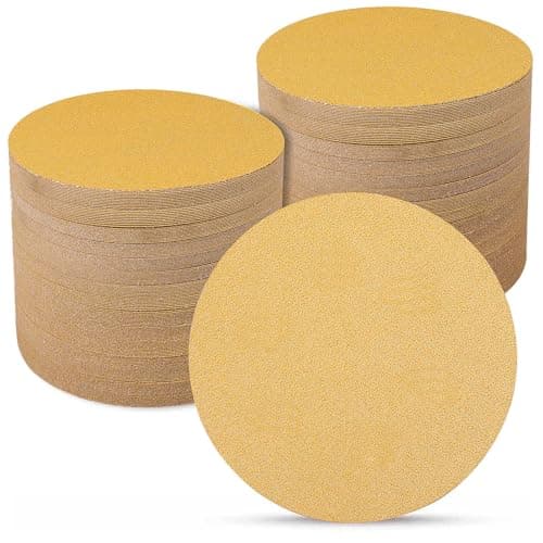 Image of Sruhrak Sanding Discs 150mm 100 Pcs, 60 Grit 6 inch NO Hole Hook and Loop Orbital Sander Discs, Sanding Pads for Random Orbital Sander Pads and All Oscillating Tools