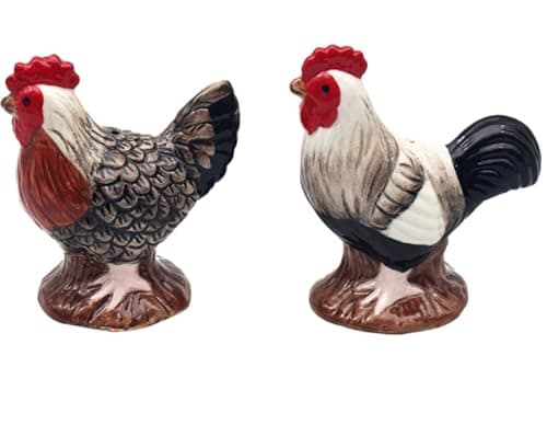Image of Lesser & Pavey British Designed Salt and Pepper Sets | Salt and Pepper Shaker for All Type of Kitchens | Salt Shaker & Pepper Shaker Perfect for Home or Businesses - Cockerel