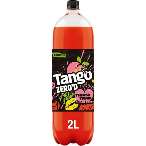 Image of Tango Drinks Any Flavor 2026 (Tango Zero'd Thirst Trap Peach Pineapple and Orange Sugar Free Bottle 2 Litre)