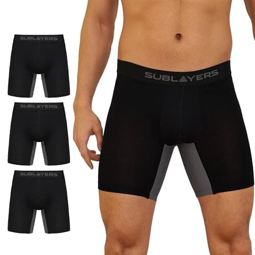 Image of The Essentials Wardrobe 3PK Mens SL Premium Boxer - Bamboo - Black - 3X Large