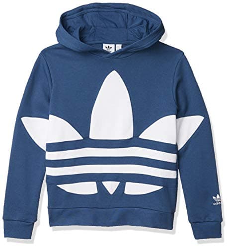 Image of adidas Originals Kids Unisex Big Trefoil Hood Night Marine/White X-Large