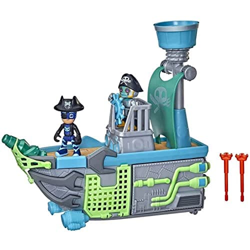 Image of PJ Masks Sky Pirate Battleship Preschool Toy, Vehicle Playset with 2 Action Figures for Kids Ages 3 and Up Multicolor F36655L0