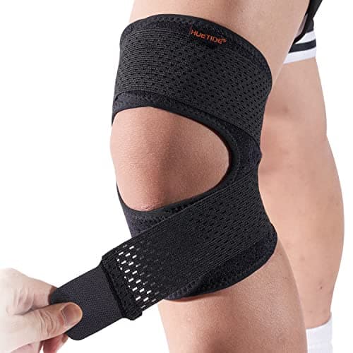 Image of HUETIDE Patella Tendon Knee Strap,Knee Support for Women And Mens Knee Stablize,Adjustable Knee Brace for Kids,Arthritis,Runing,Meniscus Tear,Walking,Sports,Small