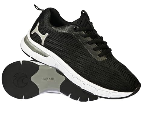 Image of Henselite Ladies L510 Indoor and Outdoor Bowls Shoes (Black, UK Footwear Size System, Adult, Women, Numeric, Medium, 5)