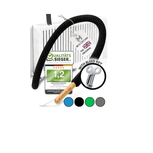 Image of THE ORIGINAL Radiator Cleaner Brush 115cm I Flexible Scratch-Free Radiator Brush I Washable Radiator Cleaning Brush I Radiator Duster Brushes Long Thin Fits 99% of Gridded & Non-Gridded Radiators