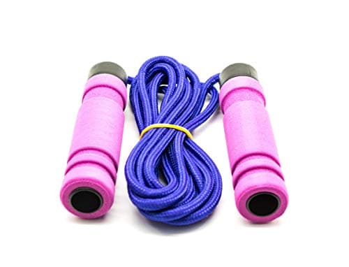 Image of Soft Handle Skin Friendly Foam Skipping Speed Rope for kids, adults, Students, Fitness Exercise Boxing Jumping Gym 3 Colors (Purple)