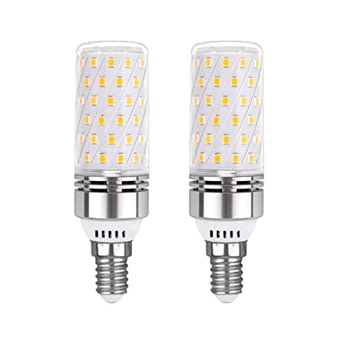 Image of Akynite E14 LED Corn Light Bulb 12W Cool White 6000K 1450LM, 230V, E14 100W Halogen Bulbs Equivalent, Small Screw LED Corn Bulbs SES Ceiling Bulb, Not Dimmable, 2PCS