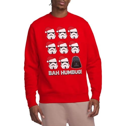 Image of Star Wars Empire Bah Humbug Unisex Sweatshirt, Red, X-Large