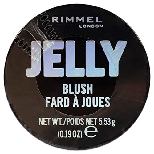 Image of Rimmel Jelly Blush Blusher, Long-lasting and Water Based Bouncy Formula for Dewy Skin Look, Melon Madness, 5.53g