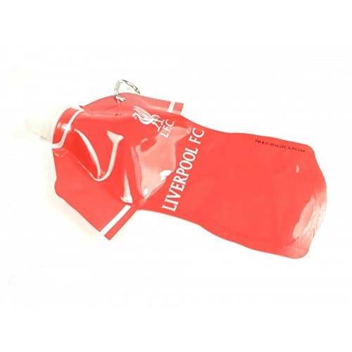 Image of Liverpool FC Official Football Flat Sports Water Bottle (350ml) (One Size) (Red/White)