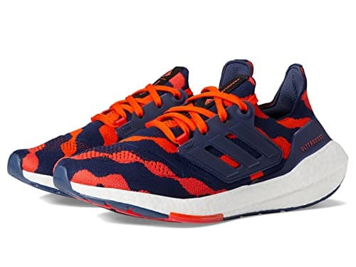 Image of adidas Ultraboost 22 X Marimekko Womens Shoes, Lush Red/Collegiate Navy/Collegiate, 4.5 UK